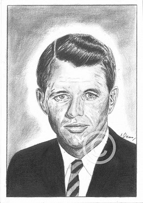 Robert Kennedy Pencil Portrait