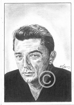 Robert Mitchum Pencil Portrait
