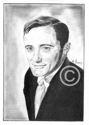 Robert Vaughn Pencil Portrait