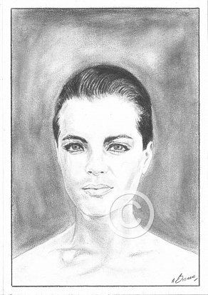Romy Sneider Pencil Portrait