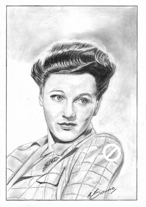 Rosamund John Pencil Portrait