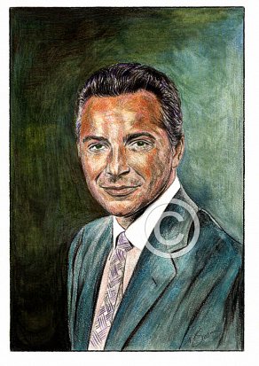 Rossano Brazzi Pencil Portrait