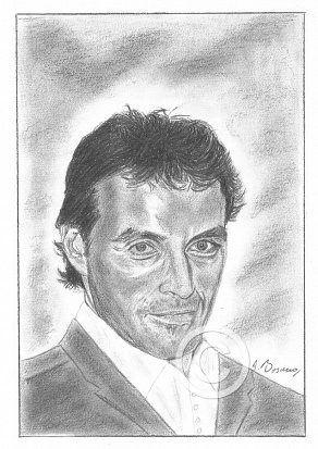 Rufus Sewell Pencil Portrait