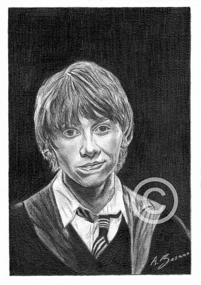 Rupert Grint Pencil Portrait