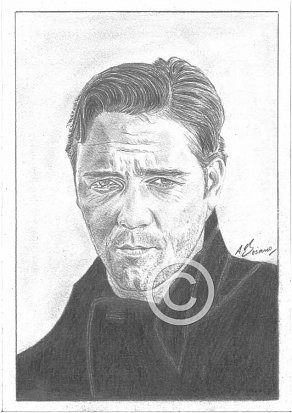 Russell Crowe Pencil Portrait