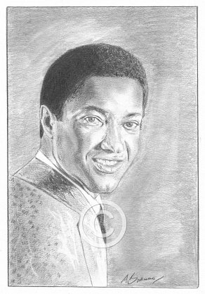 Sam Cooke Pencil Portrait