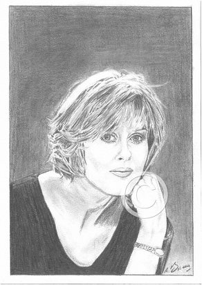 Sarah Lancashire Pencil Portrait