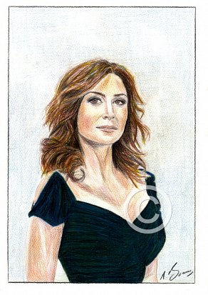 Sasha Alexander Pencil Portrait