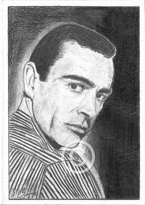Sean Connery Pencil Portrait