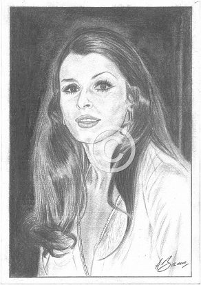 Senta Berger Pencil Portrait