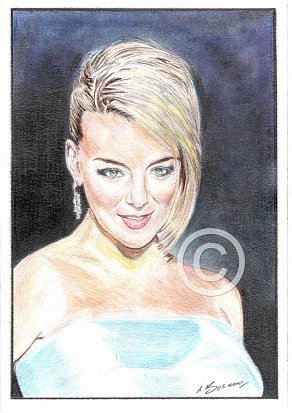 Sheridan Smith Pencil Portrait