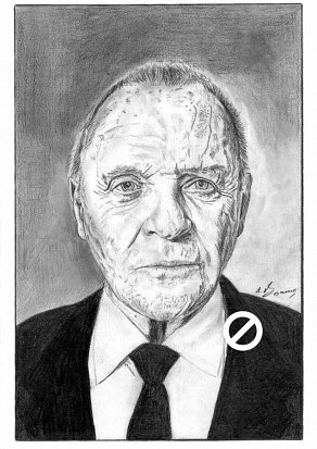 Sir Anthony Hopkins Pencil Portrait