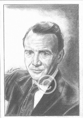Sir John Mills Pencil Portrait