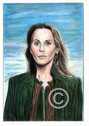 Sofia Helin Pencil Portrait