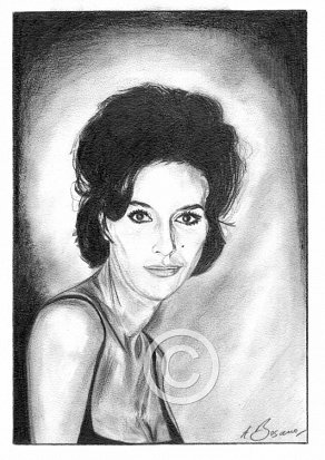 Sue Lloyd Pencil Portrait