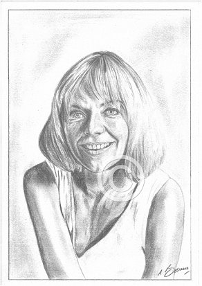 Susannah York Pencil Portrait