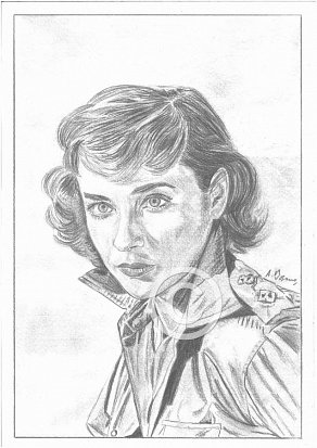 Sylvia Syms Pencil Portrait