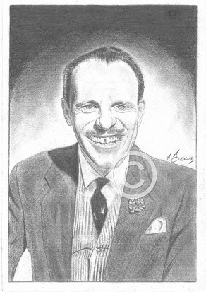 Terry Thomas Pencil Portrait