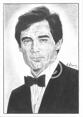 Timothy Dalton Pencil Portrait