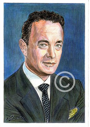 Tom Hanks Pencil Portrait