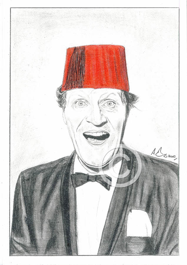 Tommy Cooper Pencil Portrait