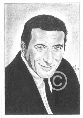 Tony Bennett Pencil Portrait
