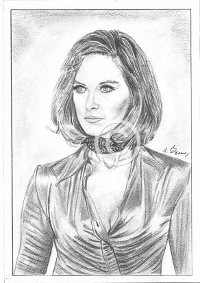 Wanda Ventham Pencil Portrait