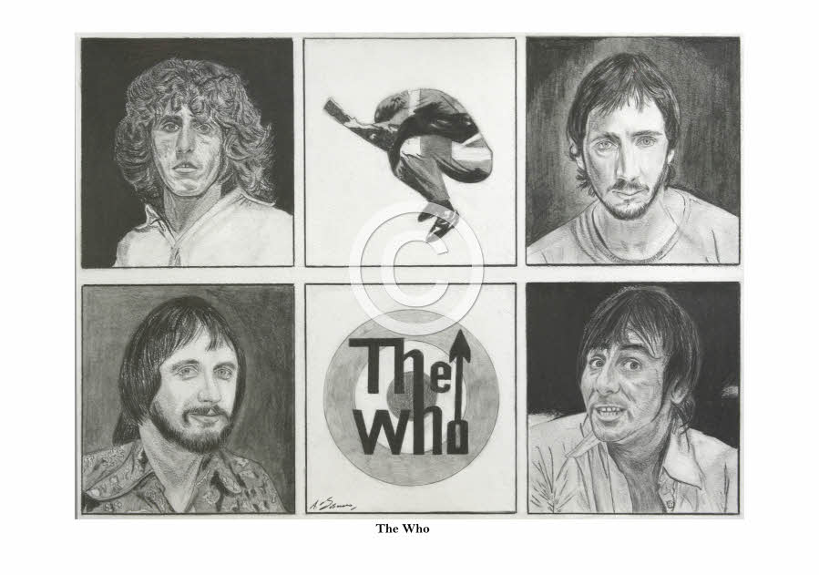 The Who Pencil Portrait